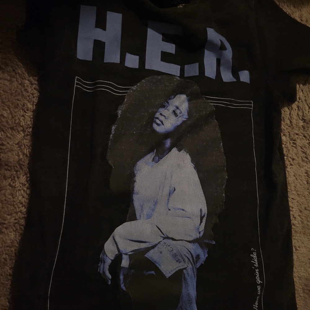 H.E.R. Black Graphic T-Shirt